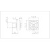 Завёртка сантехническая ADDEN BAU WC SQ-003 GRAPHITE (цвет ГРАФИТ)